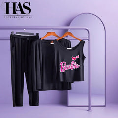 3PC Night Suit Printed - Clothing By Has
