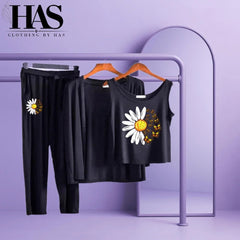 3PC Night Suit Printed - Clothing By Has