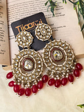 Bisma Uncut Kundan Earrings - 00681