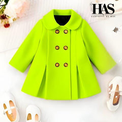 “Tiny coat, big style Perfect for cozy and classy days.”