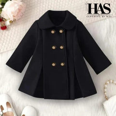 “Tiny coat, big style Perfect for cozy and classy days.”