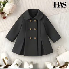 “Tiny coat, big style Perfect for cozy and classy days.”
