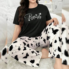 Mix Printed Butterfly Butterfly Printed Trousers – Women's Lounge Wear - Clothing By Has