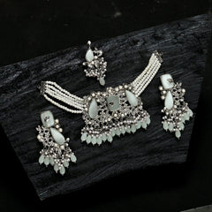 Emerald Pearl Enchantment Choker Set - (CS-08)