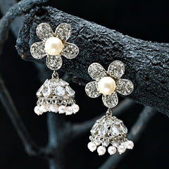 Flower Pearl Jhumki