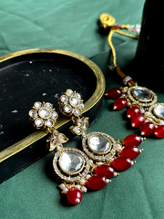 Ayzel Button Bloom Gemstone Earrings Chi-75