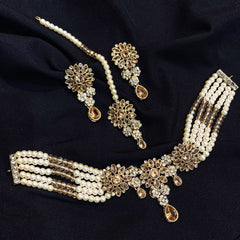 Pearl Charm Fantasy Choker Set CS-43