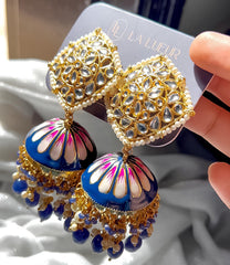 Golden Twilight Jhumkas - (JK-05)