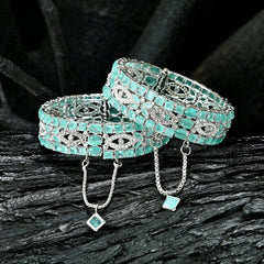 Crystal Cascade Zircon Bangles - BN-37