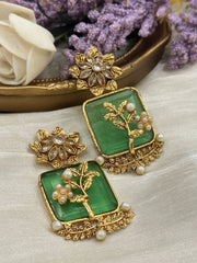 CShan e Heera Emerald Earrings Chi-48