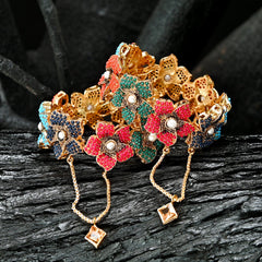 Pearl Blossom Bangles