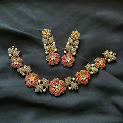 Noor e Laiyl Mifnoghht Garden Necklace Set - S-54