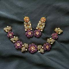 Noor e Laiyl Mifnoghht Garden Necklace Set - S-54
