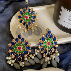 Pearl Zircon Choker Set (CS-01)