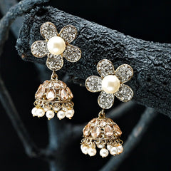 Flower Pearl Jhumki