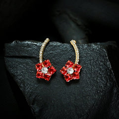 Crystal Star Earrings (CR-05)