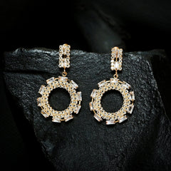 Crystal Round Earrings (CR-10)