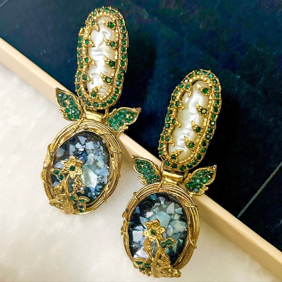 Gul-e-Rang Crushed Starlight Earrings – ER-97