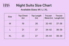 Pink Bear Check Trouser Night Suit