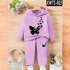 HAS Printed Kids Hoodie Style Winter Track-Suit [Flying Butterfly]