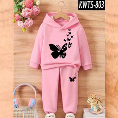 HAS Printed Kids Hoodie Style Winter Track-Suit [Flying Butterfly]
