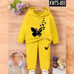 HAS Printed Kids Hoodie Style Winter Track-Suit [Flying Butterfly]