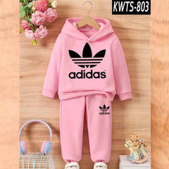 HAS Printed Kids Hoodie Style Winter Track-Suit [ADDIDAS]