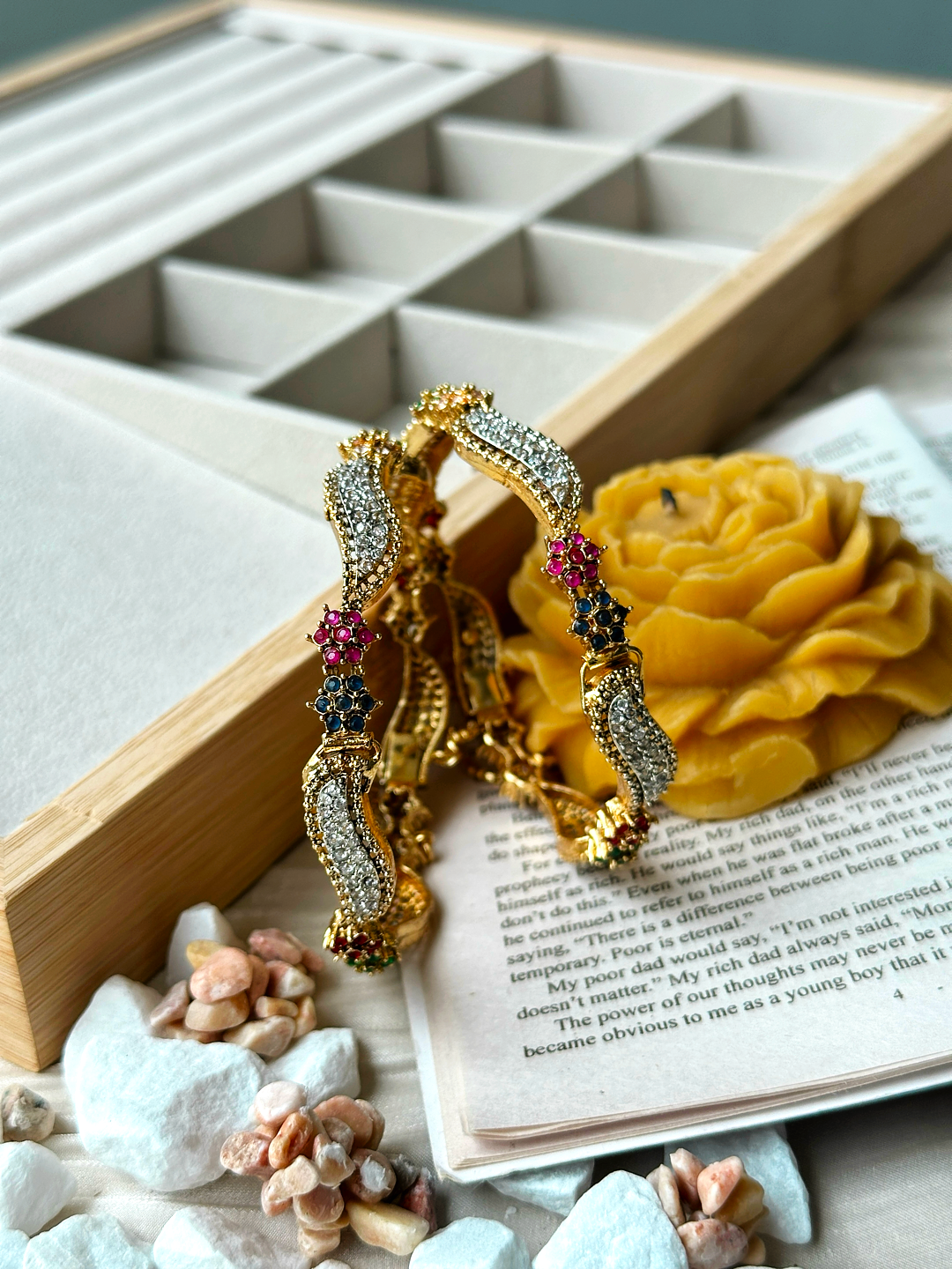 Rameen Zircon Bangles - 00264-266