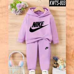 HAS Printed Kids Hoodie Style Winter Track-Suit [Nike]