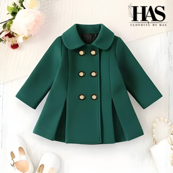 “Tiny coat, big style  Perfect for cozy and classy days.”