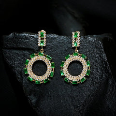 Crystal Round Earrings (CR-10)