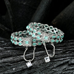 Emerald Zircon Bangles - BN-41