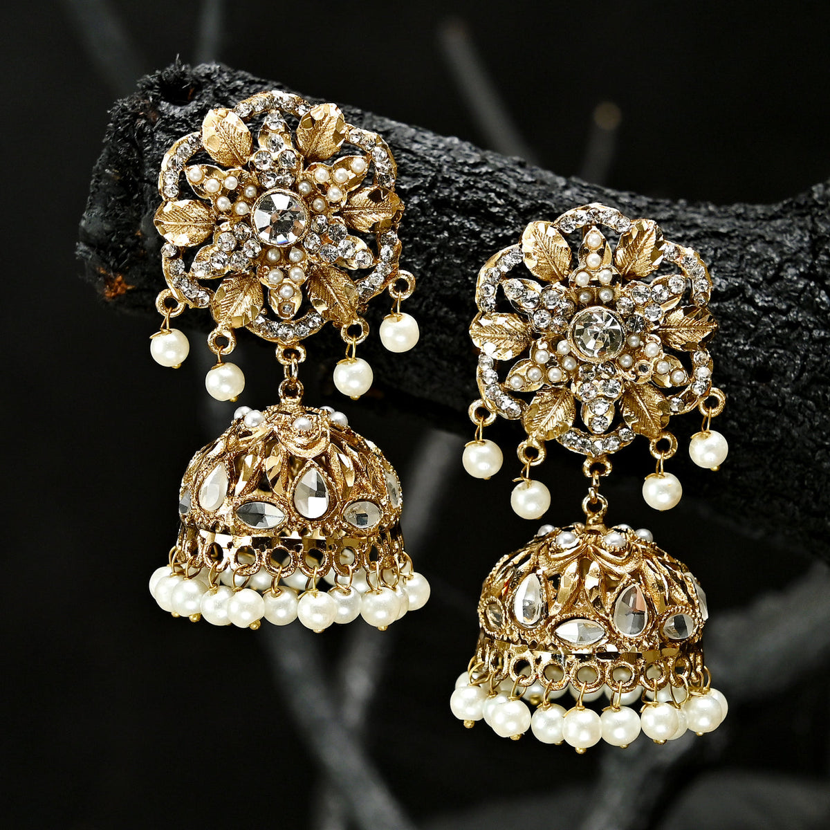 Vintage Kundan Jhumki