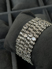 Enchanted Silver Bangles- (Chi-53)